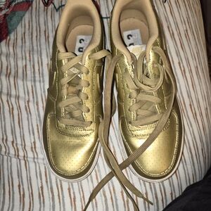 Nike Women's Metallic Gold Sneakers